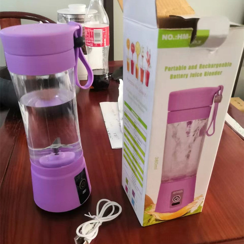 USB Blender for Smoothies - Rechargeable 6-Blade 380ml!