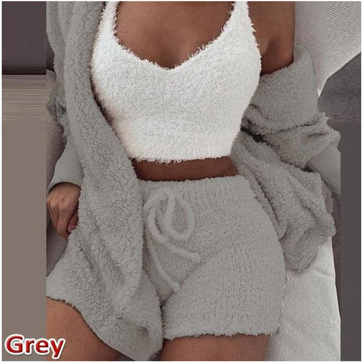 Luxury 3 Piece Women Set Blazer Vest Shorts Outfit Chic Fit