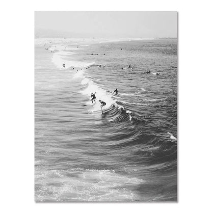 Nordic Seaside Surf Poster – Modern Wall Art