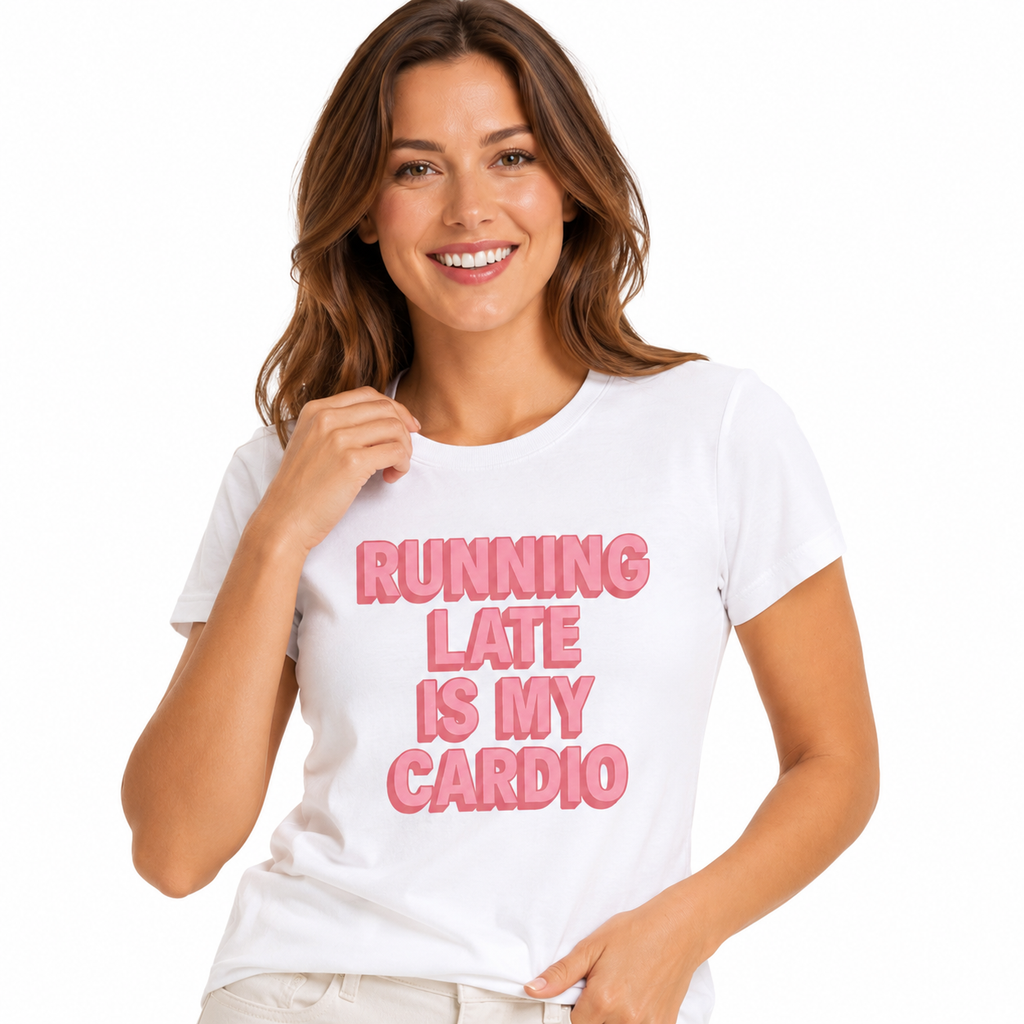 Funny Running Shirts for Women - Cotton Workout T-Shirt