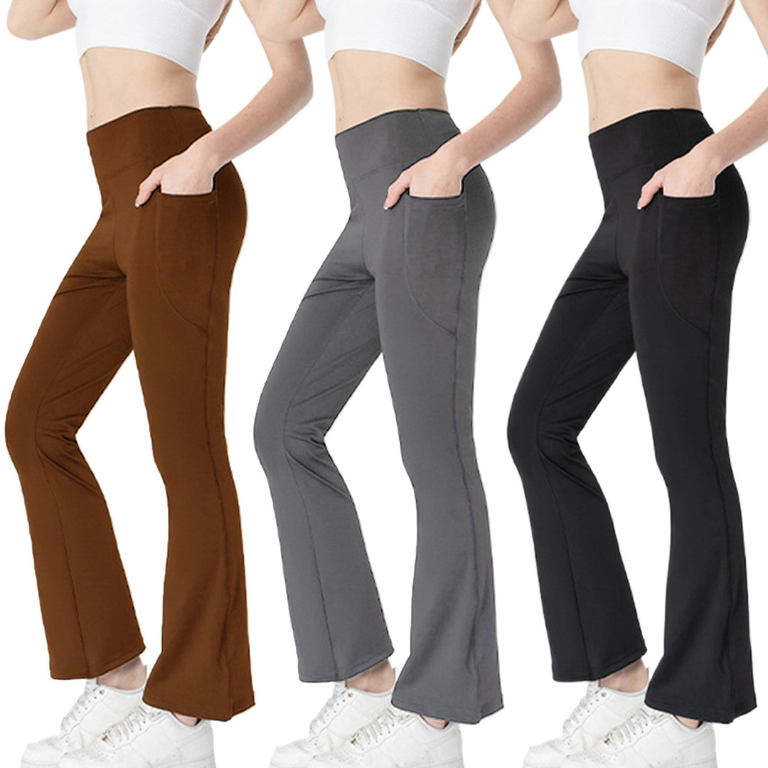 Mid Waist Slimming Cropped Pants – Tummy Control