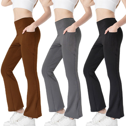 Mid Waist Slimming Cropped Pants – Tummy Control