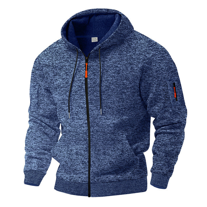 fleece lined sweater thick fabric texture visible on folded garment