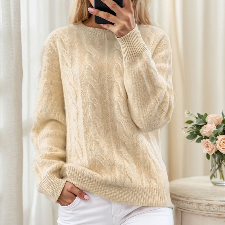 women’s everyday knit beige close fit look