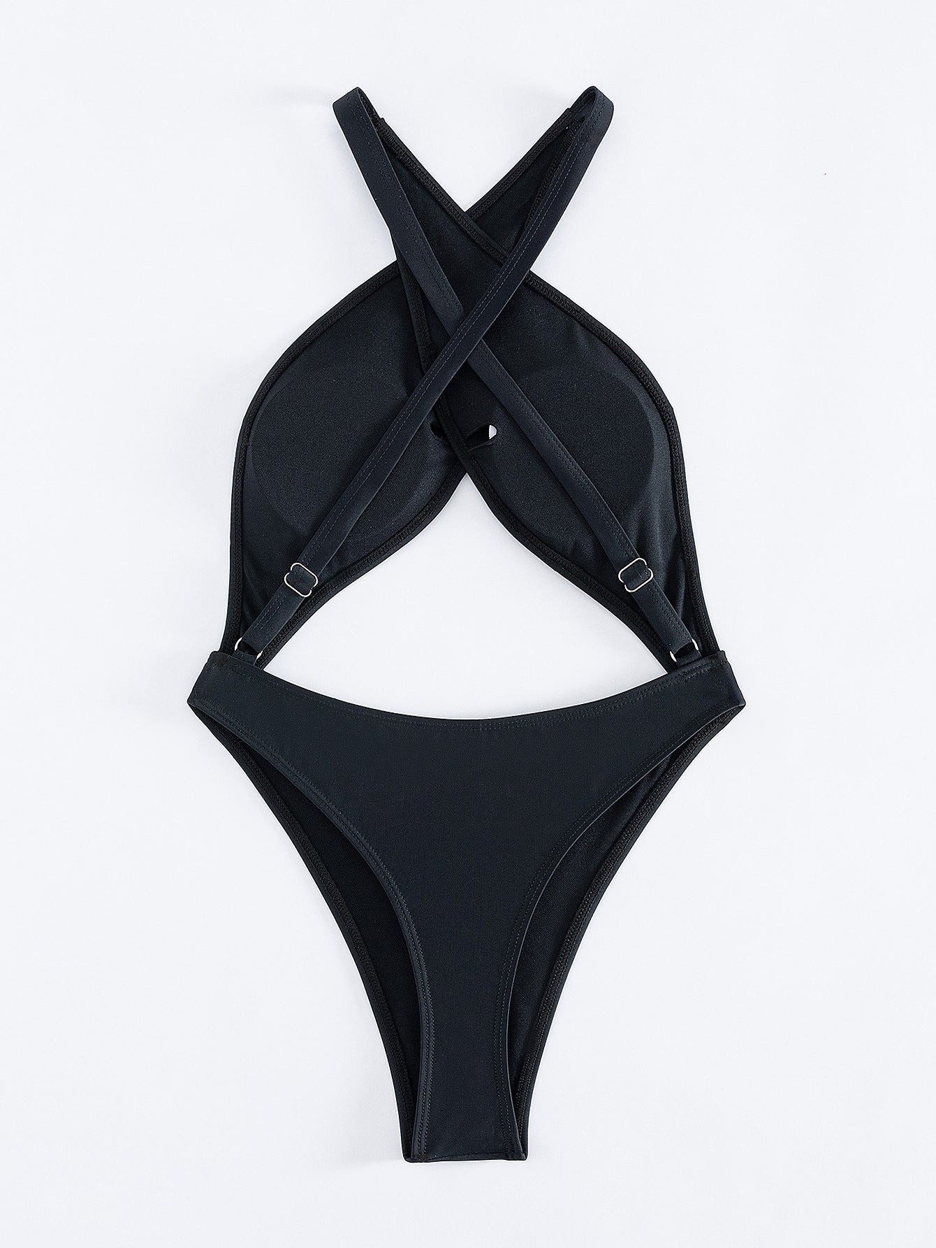 one piece bikini royal blue sexy minimalist design for poolside styling
