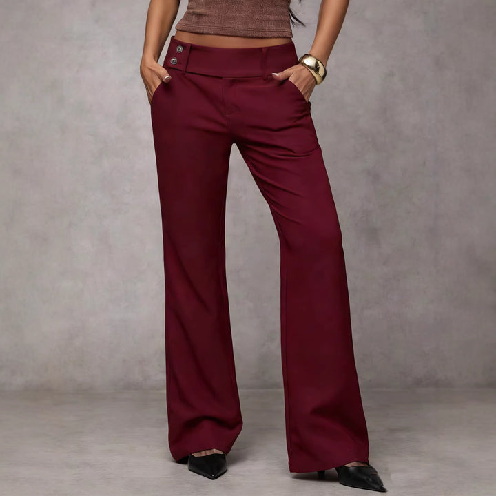 Women's Draping Slimming Suit Pants for Professional Women