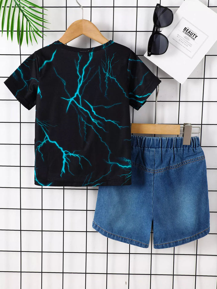 Daddy & Son Lightning Set full outfit natural daylight lifestyle context