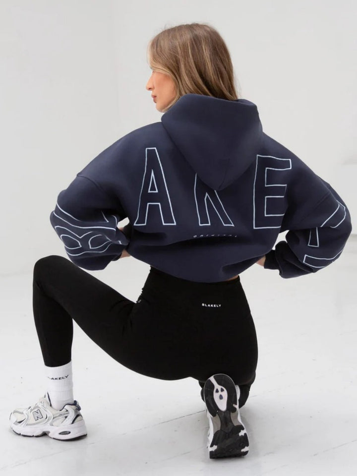 Women Oversized Hoodie Thick Loose Hip Hop Style Street
