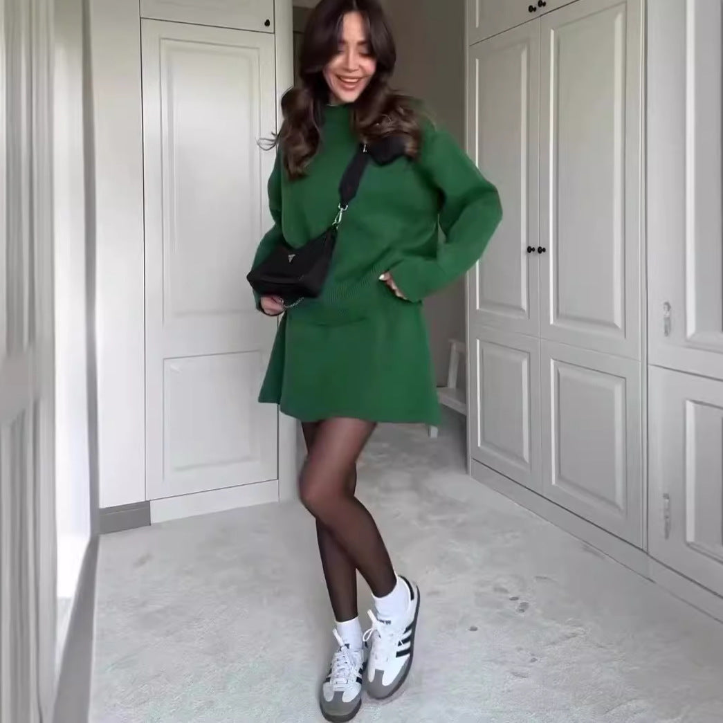 high waist mini skirt set women side profile flattering proportions