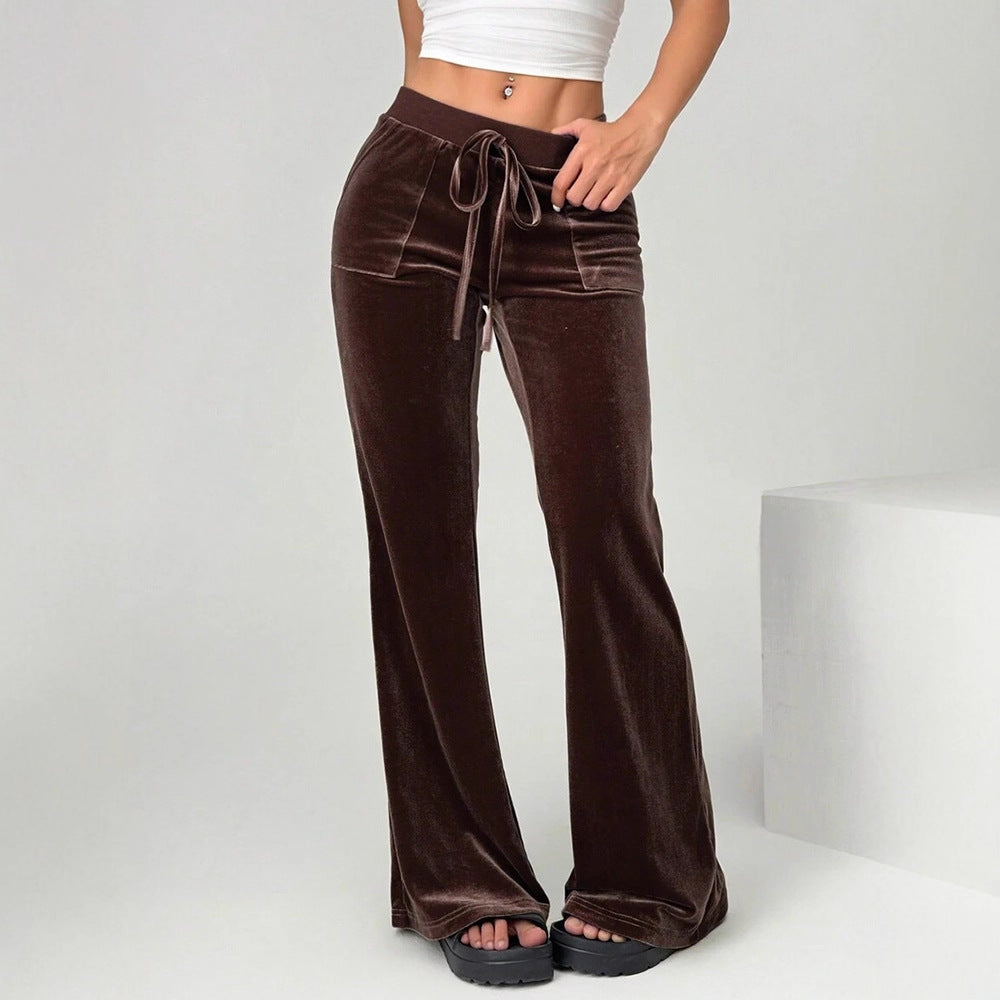 mid waist trousers women structured silhouette casual commute
