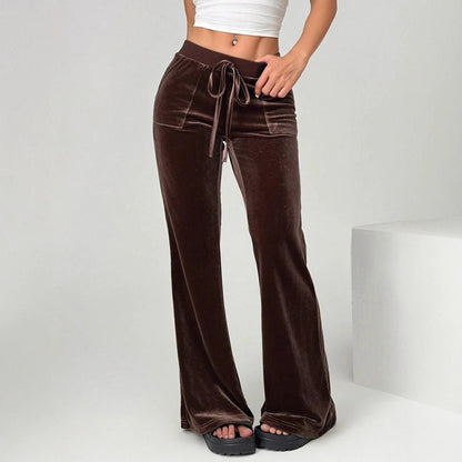 mid waist trousers women structured silhouette casual commute
