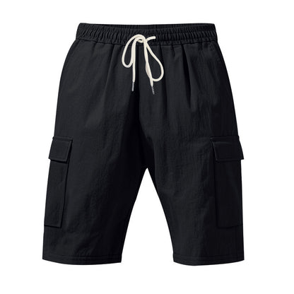 Men’s Linen Shorts – Breathable Beachwear with Pockets