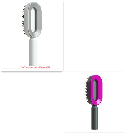 Self Cleaning Hair Brush – Detangle & Shine