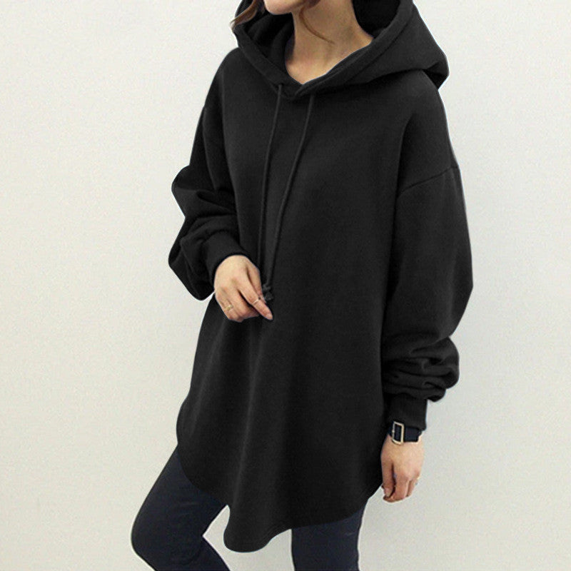 women hooded loose sweatshirt casual urban outfit styling
