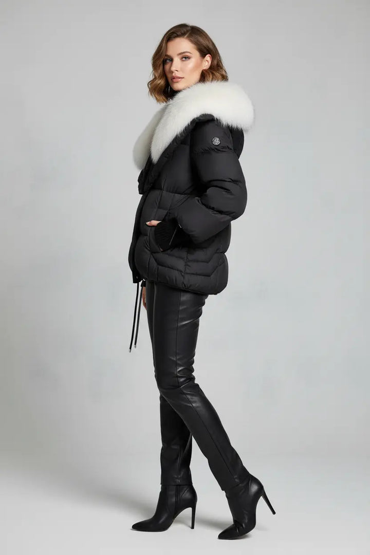 Petite Parka Coat - Sculpted Collar, City Warmth Layers