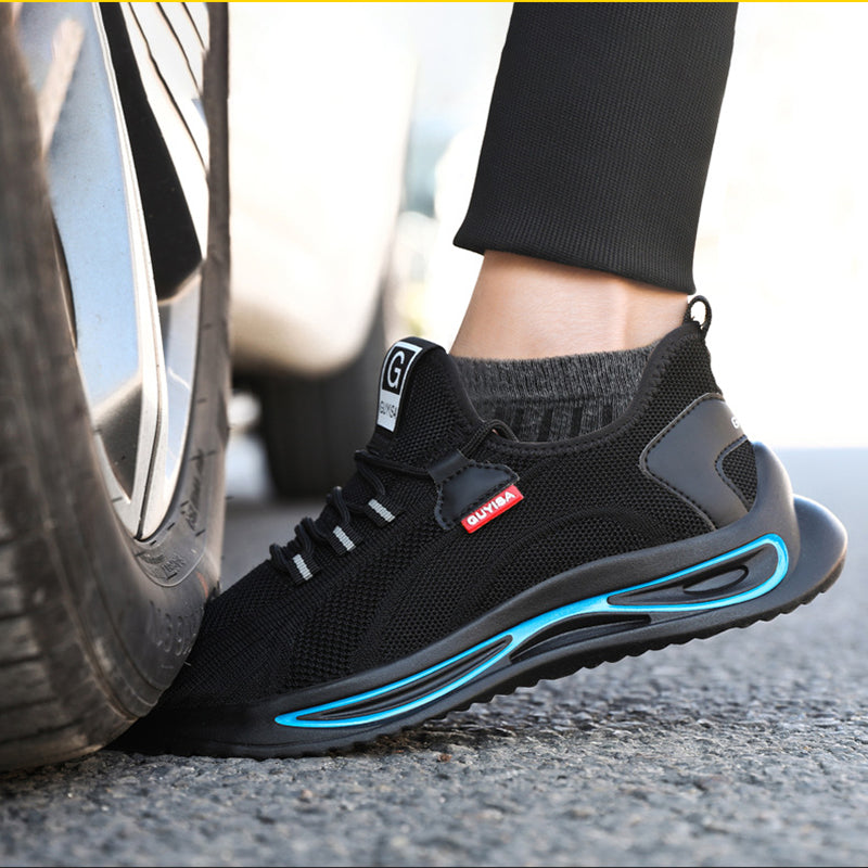 Chaussures de sécurité à embout en acier avec semelle en Kevlar | Adhérence toutes saisons