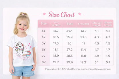 Unicorn Graphic Kids T Shirt Soft Cotton Premium Wear X