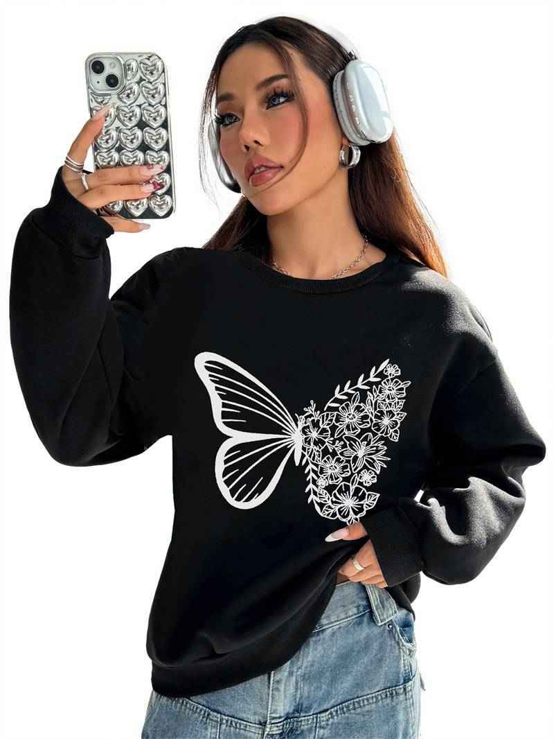 Women's Crew Neck Sweatshirt - Cozy, Soft & Daily Ready