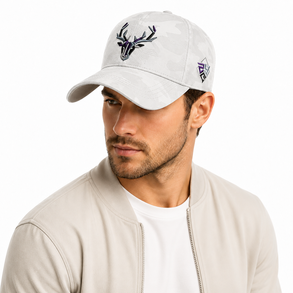Embroidered Baseball Cap With Curved Brim