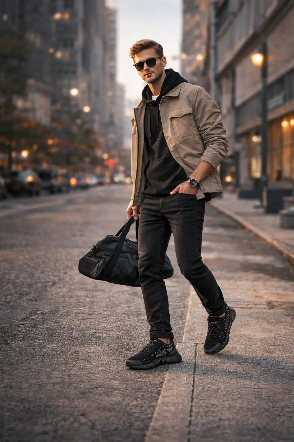 casual men sneakers fly woven upper studio lighting