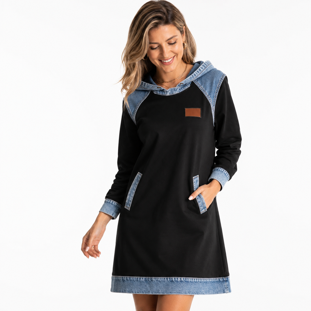 Coordinated denim skirt set women can wear for office casual days, weekend plans, travel and social outings for easy styling.

