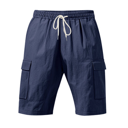 Men’s Linen Shorts – Breathable Beachwear with Pockets