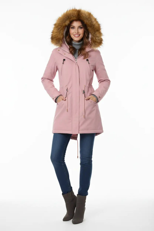Women’s Cotton Padded Parka plus size fit extended sizing winter comfort styling