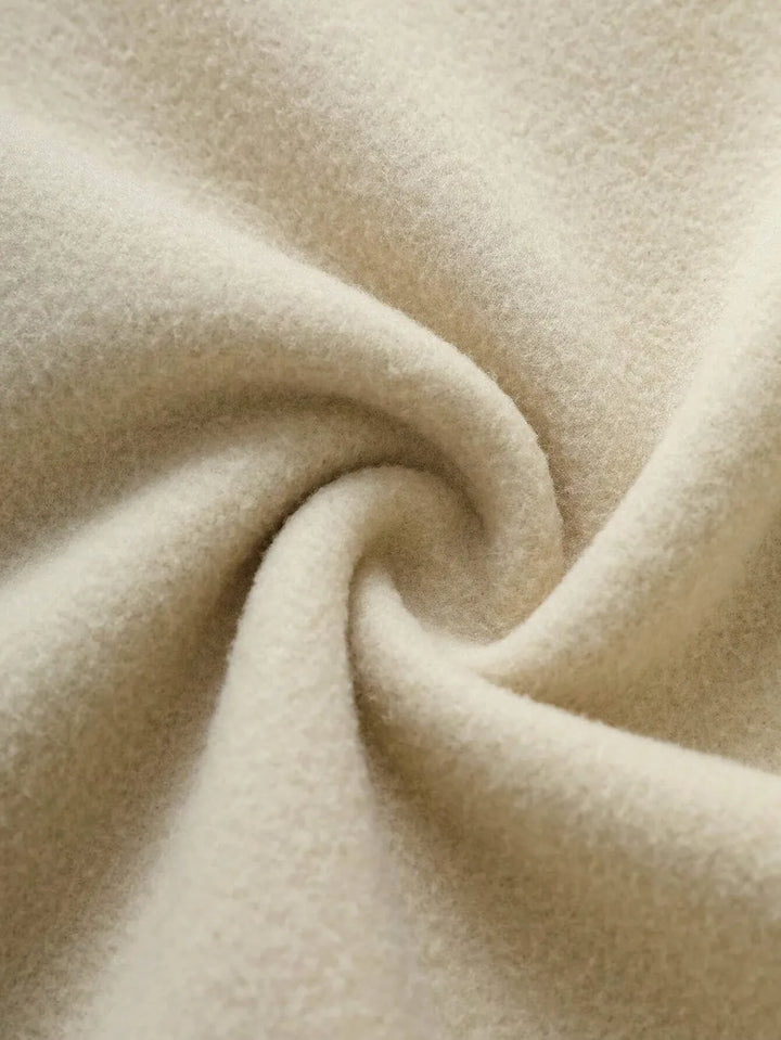 faith over fear hoodie cuff and hem ribbing close up to show stretch recovery and neat finish for daily wear
