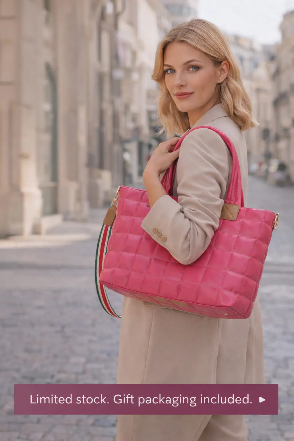 Puffer Tote Bag – Lightweight Quilted Luxury Handbag