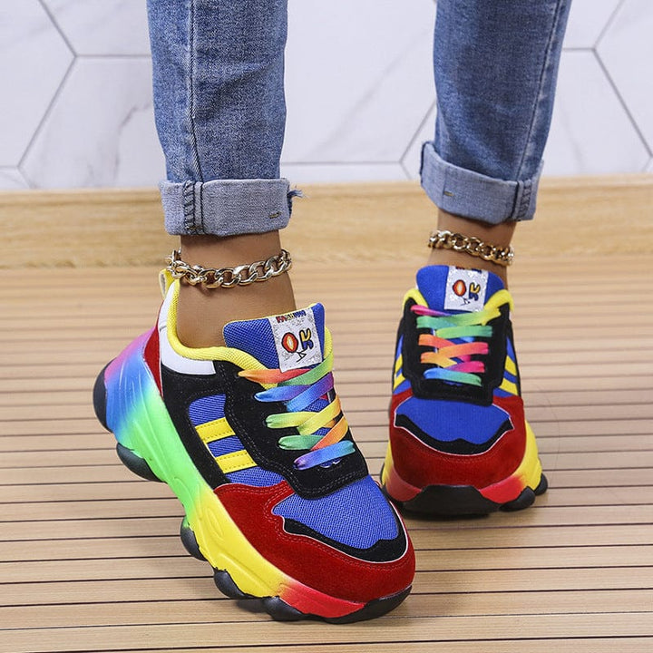 women fashion sneakers heel height detail