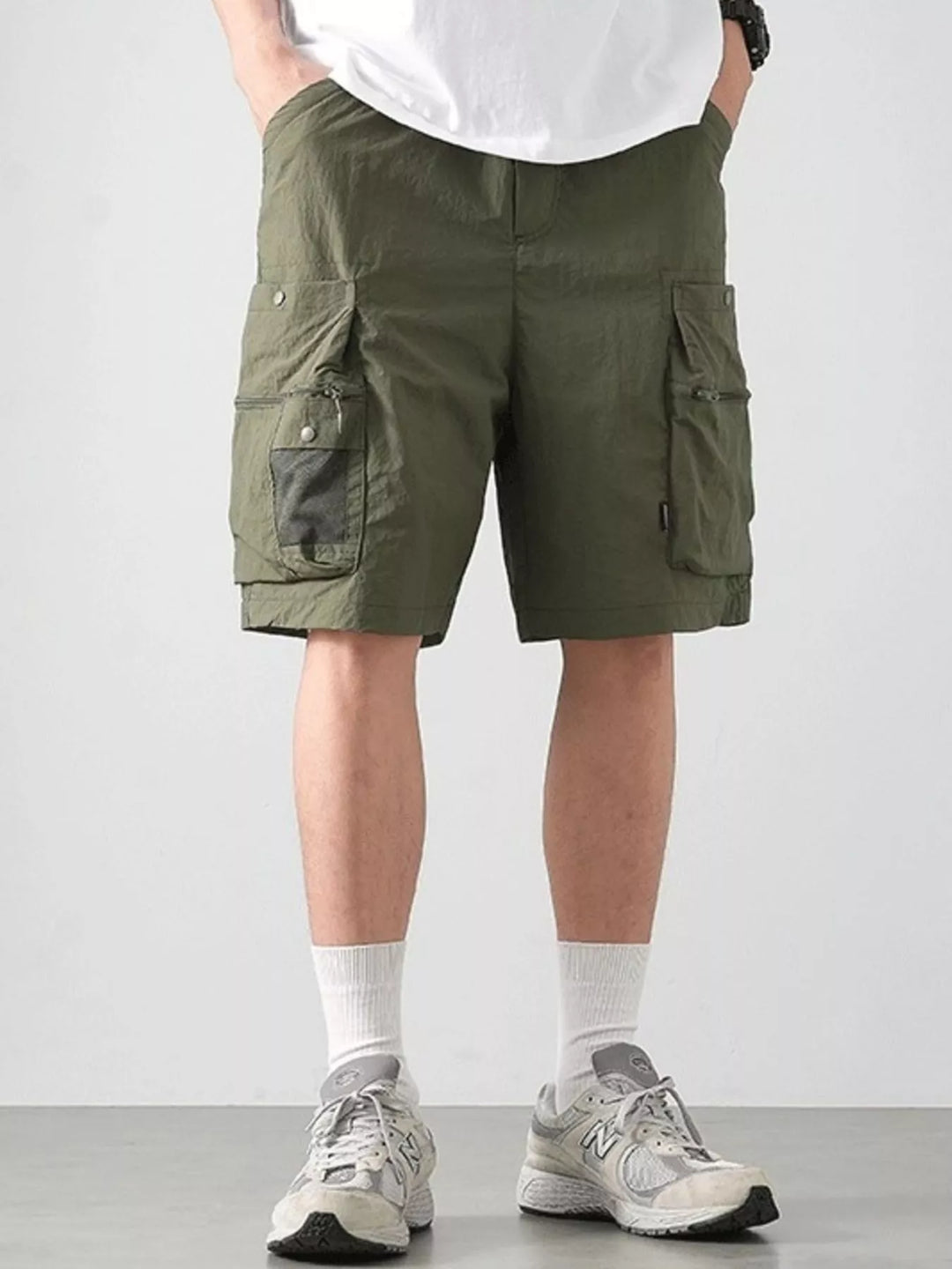 Casual plus size shorts for men styled for travel and warm weather