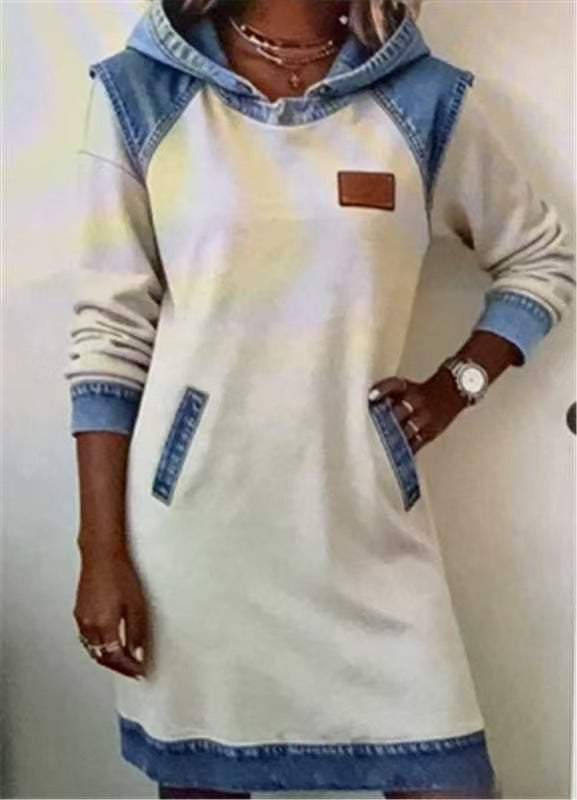 raglan sleeve dress peacock green upper detail showing smooth fabric finish and contrast color alignment