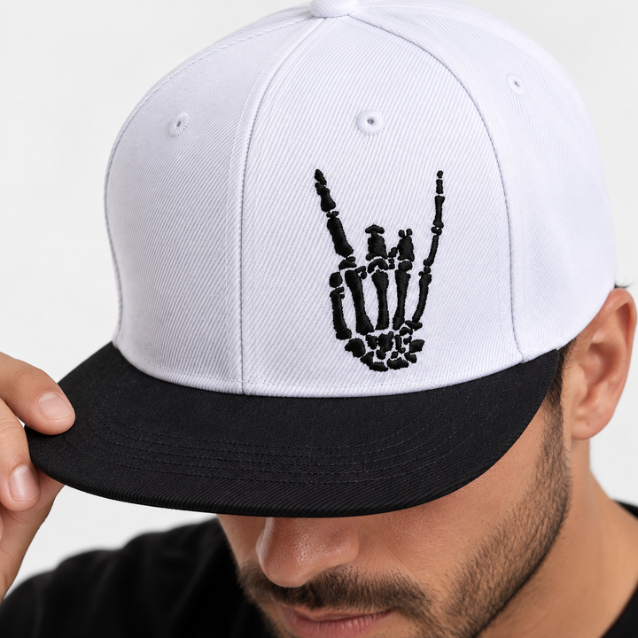 Close-up view of verified polyester cap fabric in soft studio light, showing the surface texture and product details clearly.