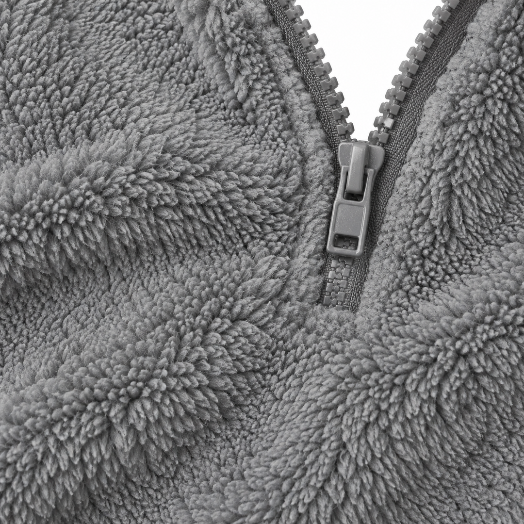 Close-up of the Grey pullover&