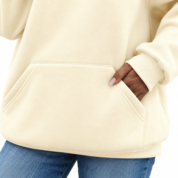 Heart Hoodie for Women with a Faith Print and Loose Fit