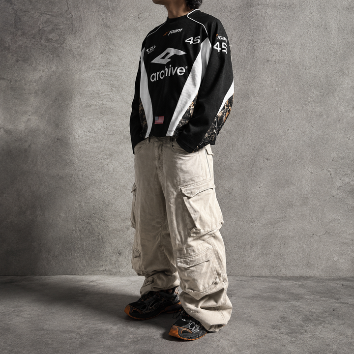 Side view of men&