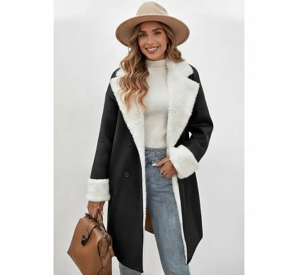 Leisure Commute Woolen Coat shoulder tailoring detail minimalist fashion setting