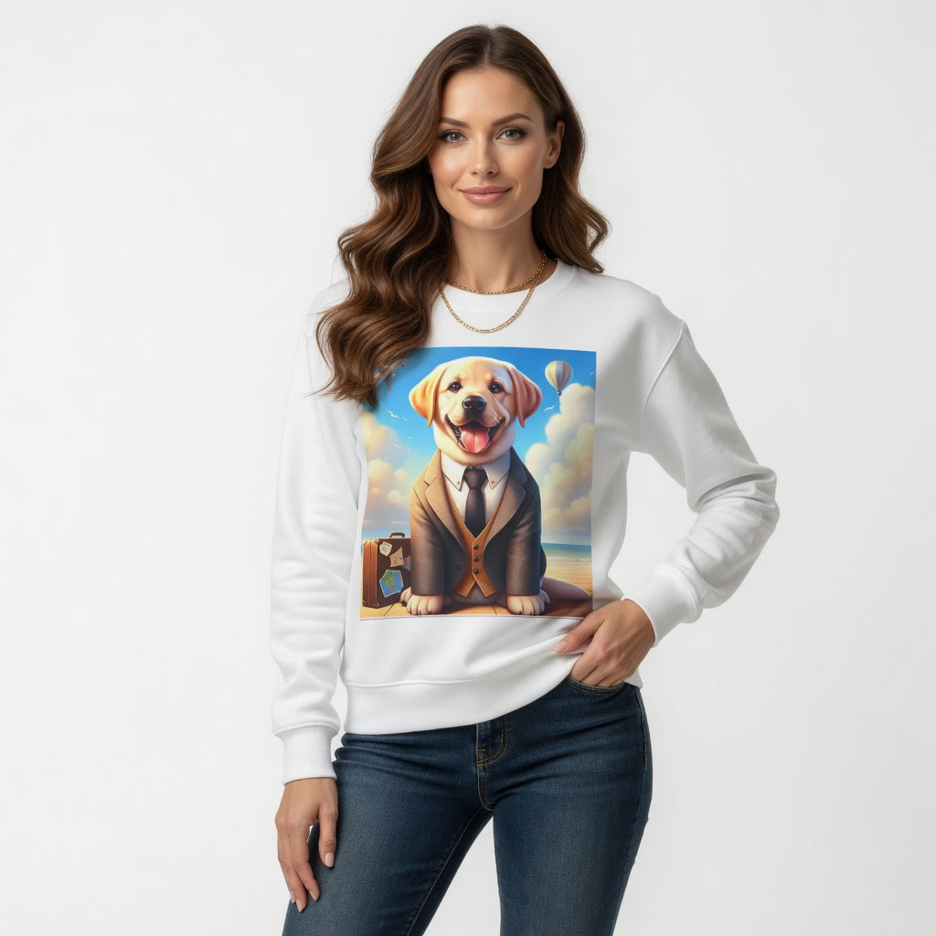 Dog in Suit Sweatshirt for Dog Lovers Gift