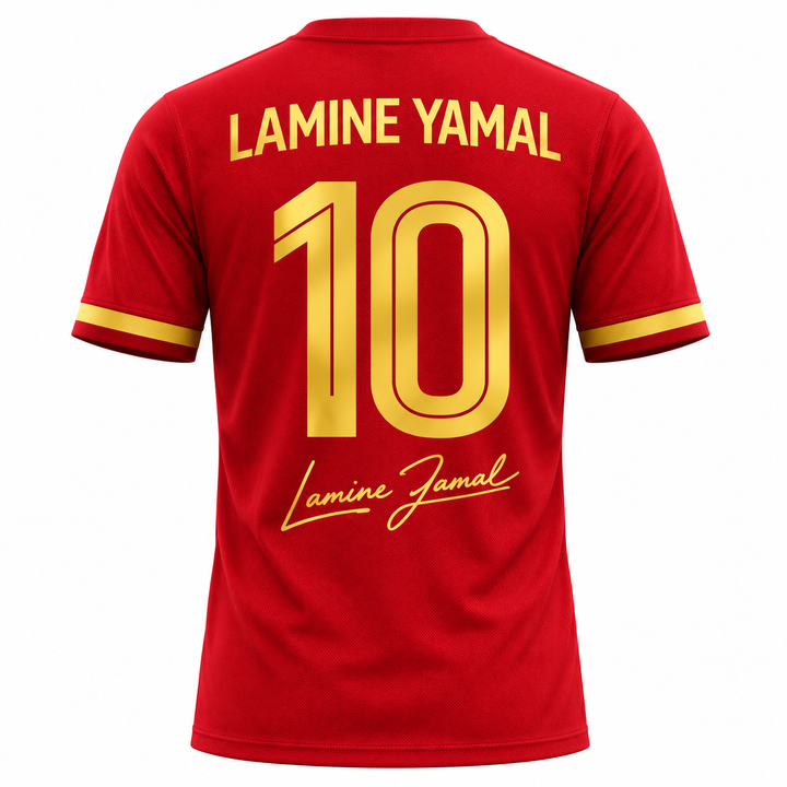 Red gold Lamine Yamal 