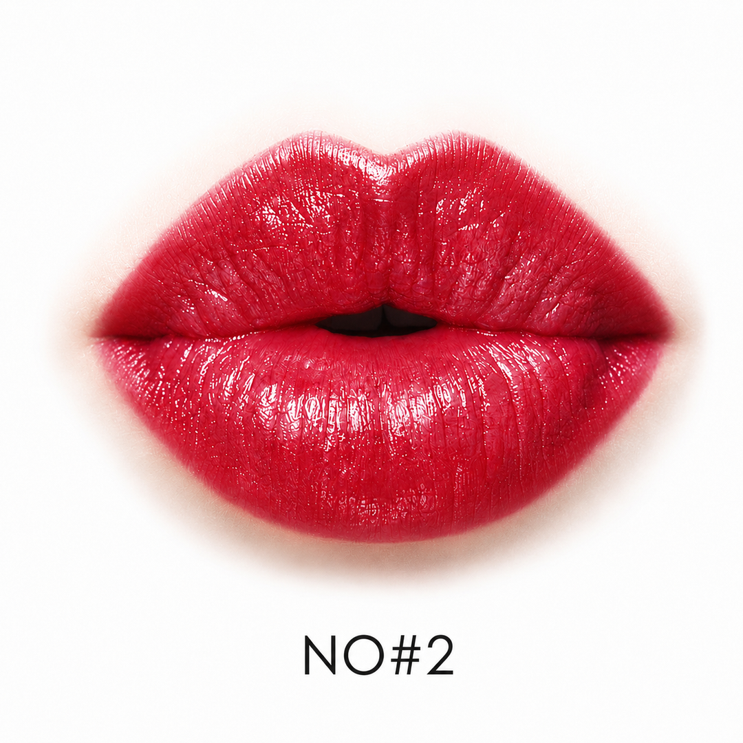Red lip color shade NO2 shown as one of eight confirmed 3.8g lipstick variants, displayed clearly for color reference online.