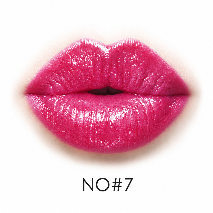 Grapefruit color shade NO7 shown as one of eight confirmed lipstick options, displayed clearly for product comparison online.