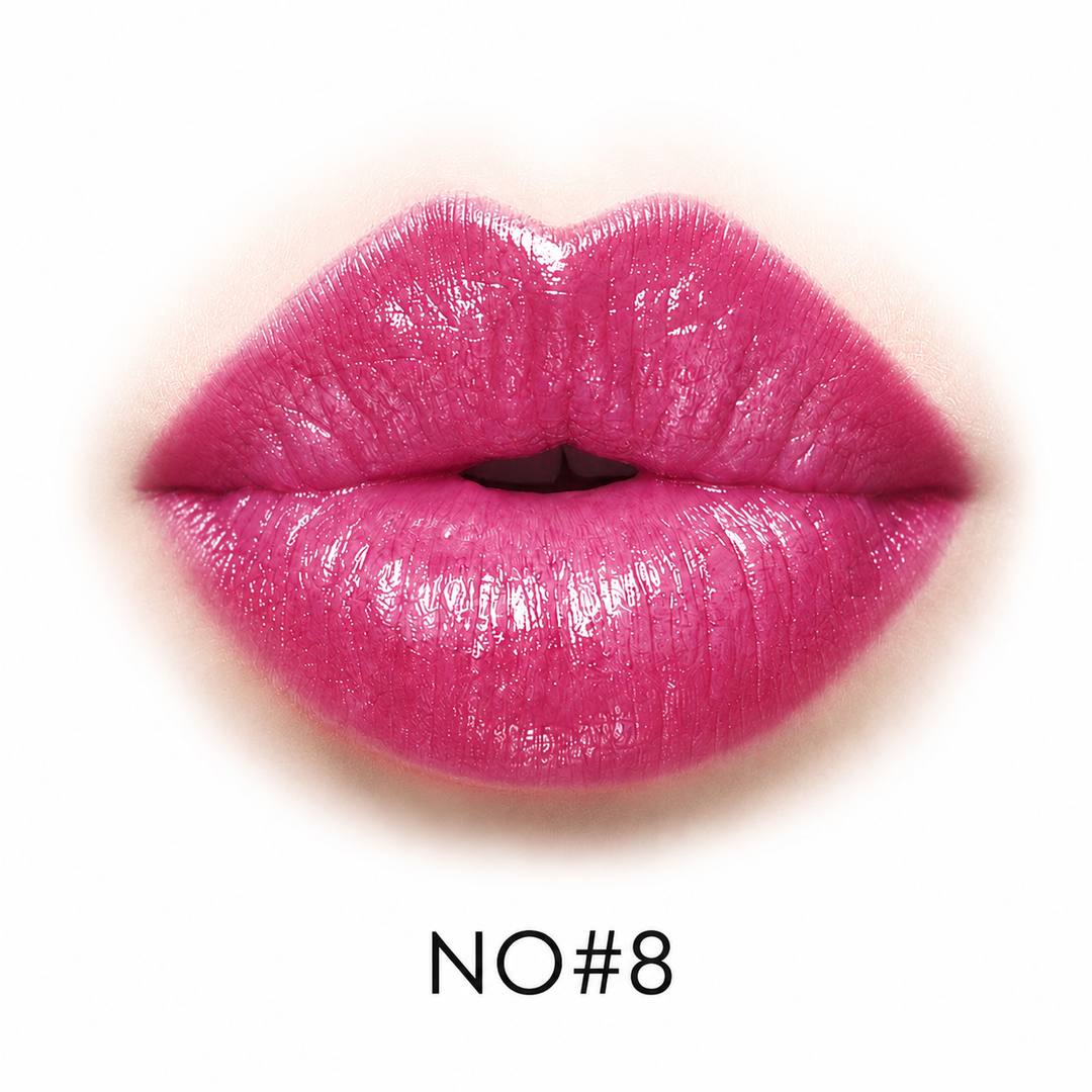Lip color shade NO8 shown as one of eight confirmed 3.8g lipstick options, clear product detail for easier online comparison.