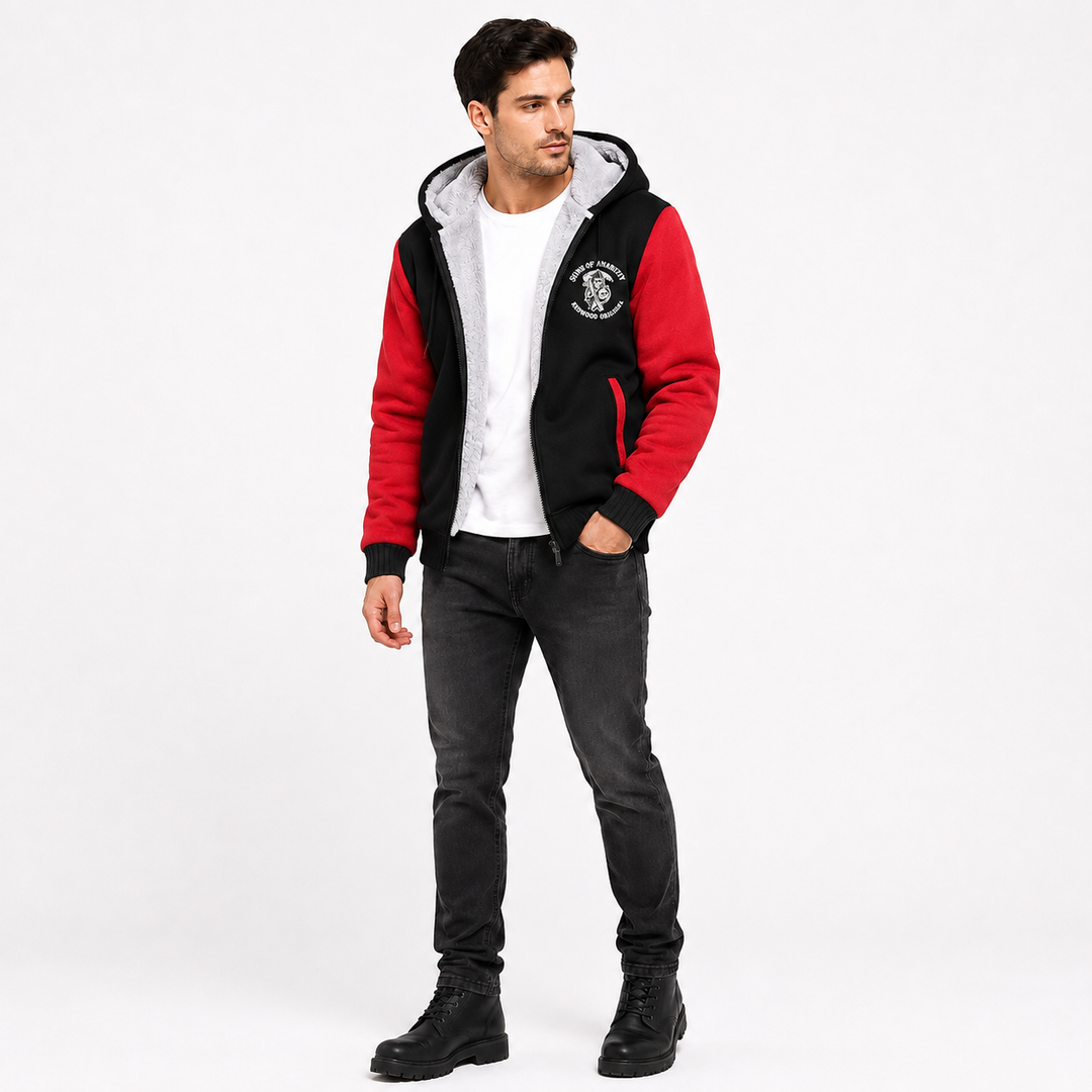Red and black men&