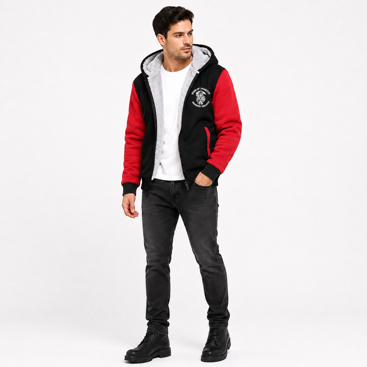 Red and black men&