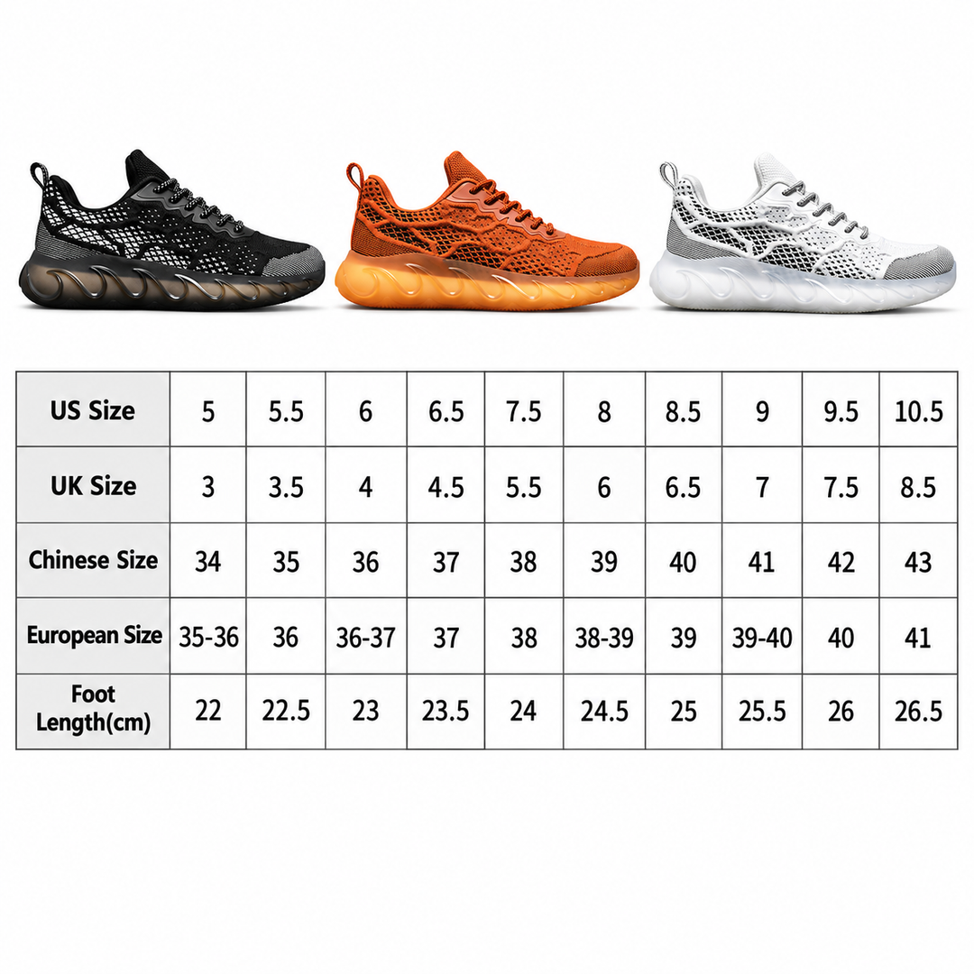 Size chart for men&