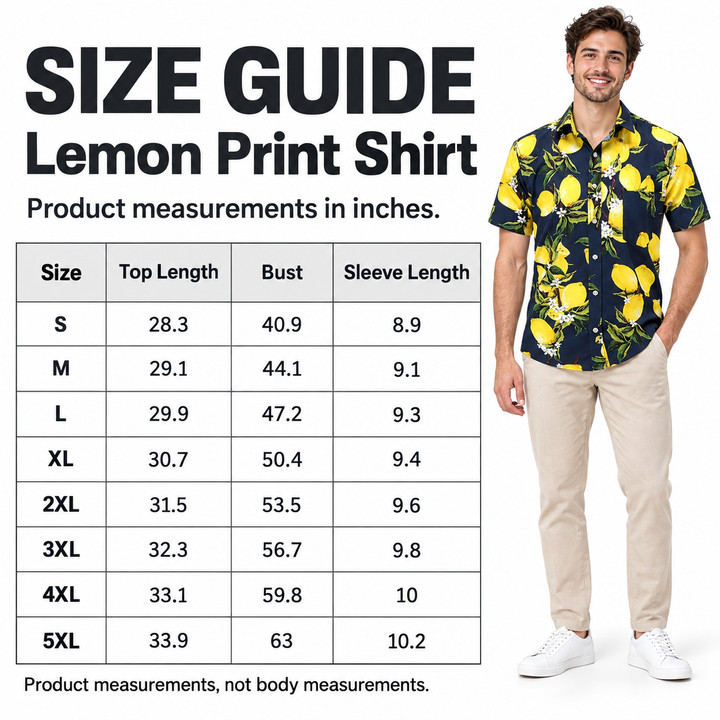 Size guide for the men&