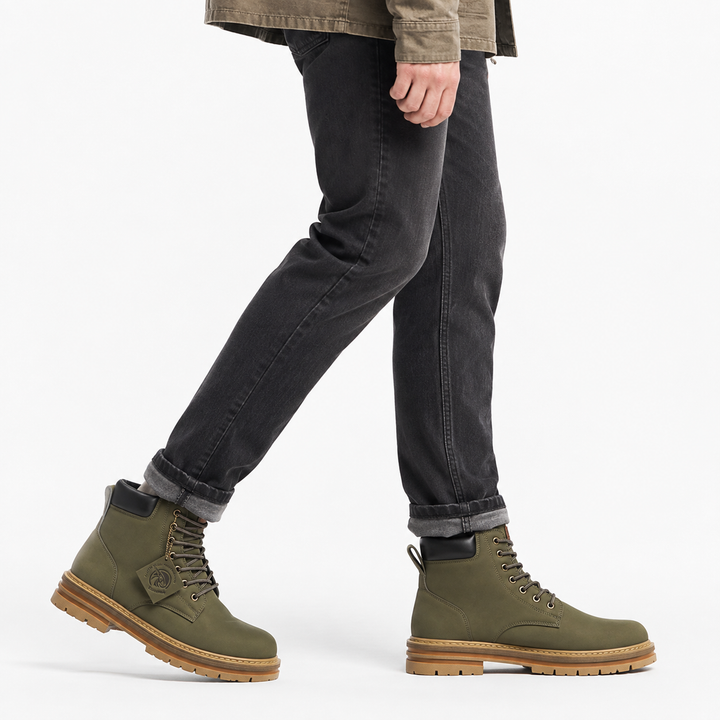 Male model wearing green men&