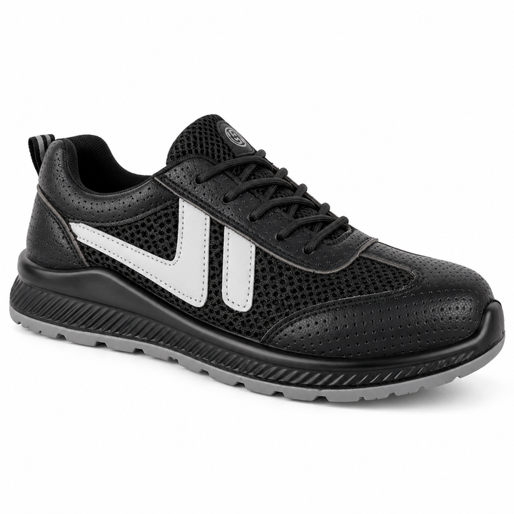 Black Style 1 safety shoes studio product view