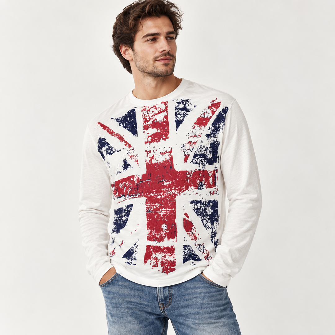 White Union Jack men&