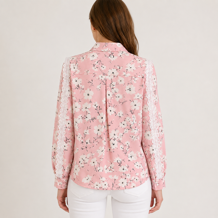 Back view of floral women&